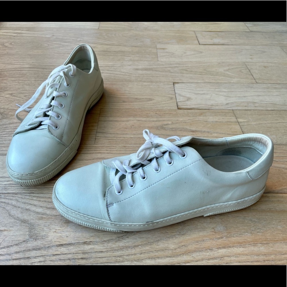 A.P.C. White Leather Mens Sneaker Size 45